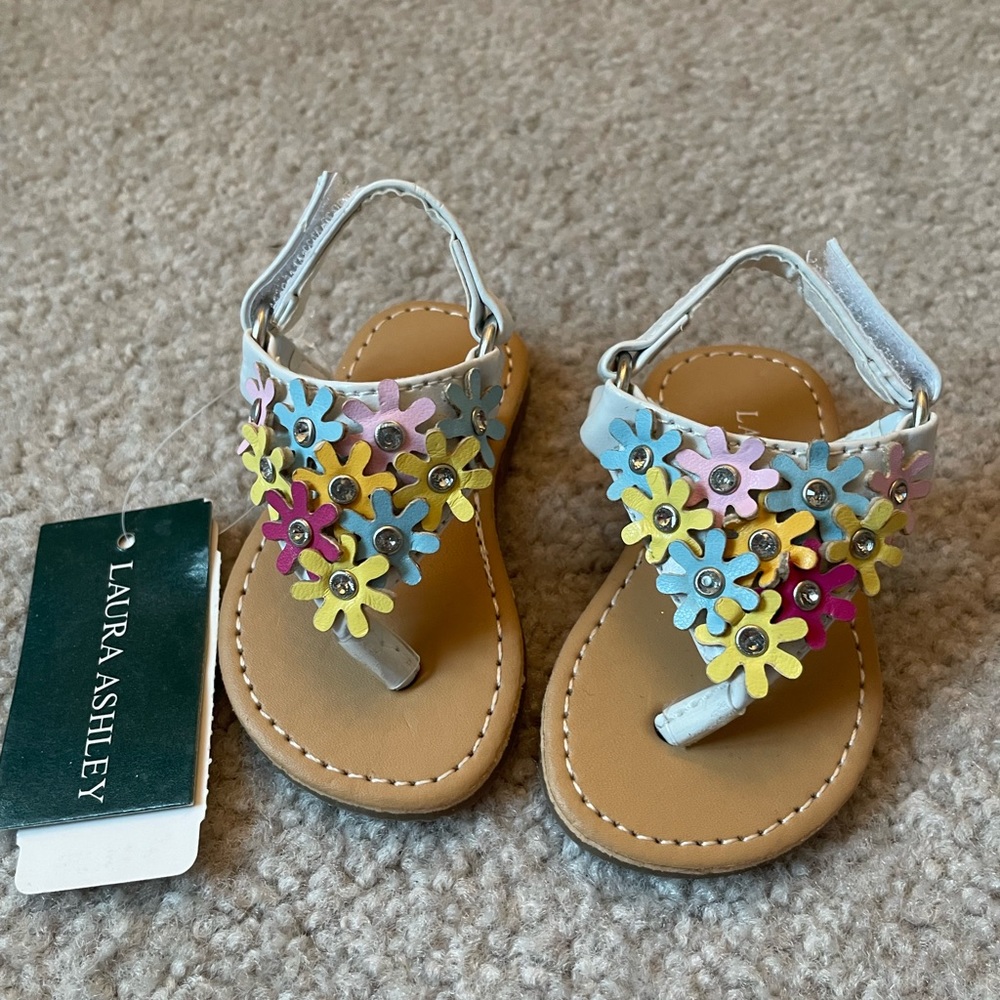 Flower sandals for baby girl 3-6 months